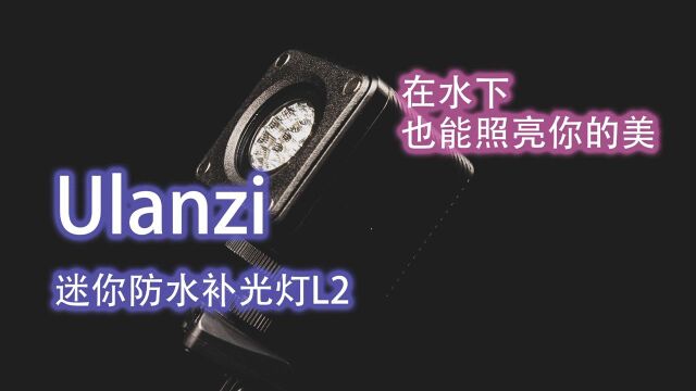 【好物分享】小巧又强大的水下补光灯|优篮子Ulanzi L2#电影HOT短视频大赛 第二阶段#