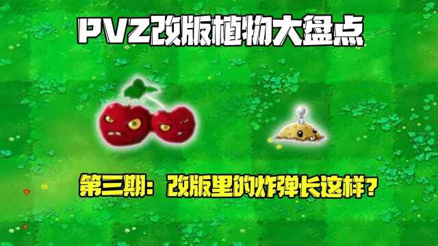 植物大战僵尸:PVZ改版盘点,改版里的植物炸弹什么样?