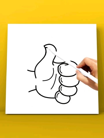 幼儿简笔画分享《点赞》