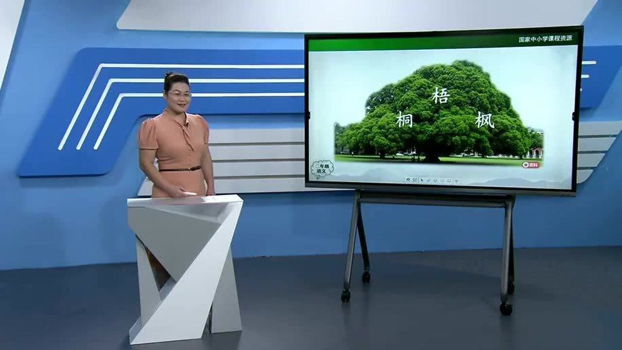 《识字-树之歌》(第一课时)二年级语文上册名师课堂_腾讯视频
