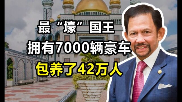 【2/3】最“壕”国王哈吉:7000辆豪车破世界纪录,“包养”了42万人