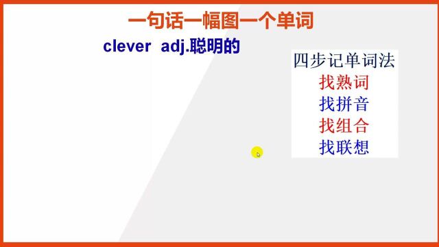 clever聪明的英语单词怎么背