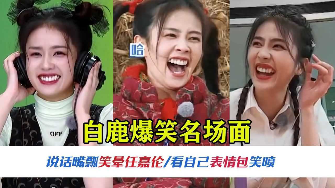 白鹿爆笑名场面,说话嘴瓢,笑晕任嘉伦,被自己的表情包笑喷_高清1080P在线观看平台_腾讯视频