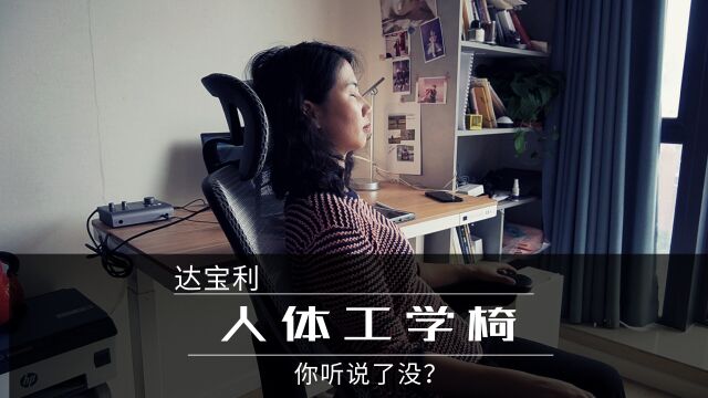 双11好物推荐:达宝利Ergosmart人体工学椅