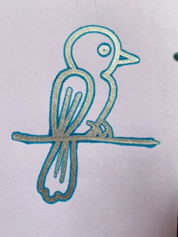 数字23画小鸟,一起学画画