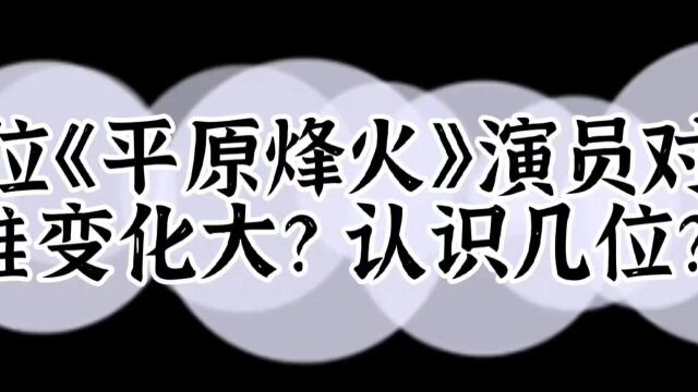 14位《平原烽火》演员对比,狄大人化身“汉奸”与元芳斗智斗勇!