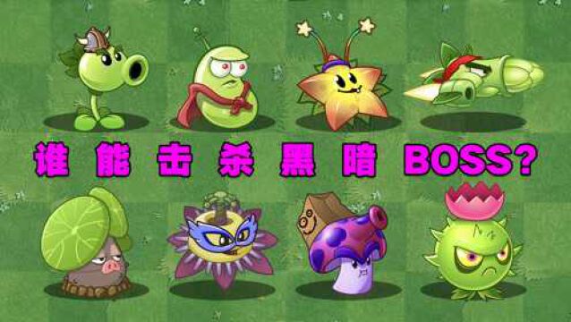 PVZ测试:8个刮痧蓝卡!谁能击杀黑暗boss?