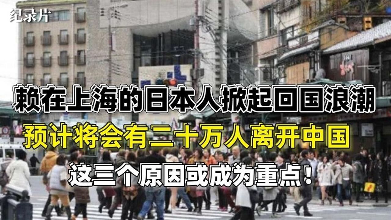 在上海的日本人纷纷打包回国，掀起回国潮，是什么让他们幡然醒悟#好片推荐官#_腾讯视频