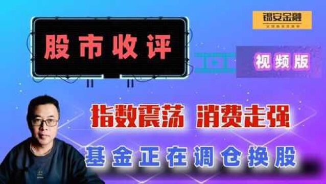 周一股市收评:指数震荡,消费走强,基金正在调仓换股