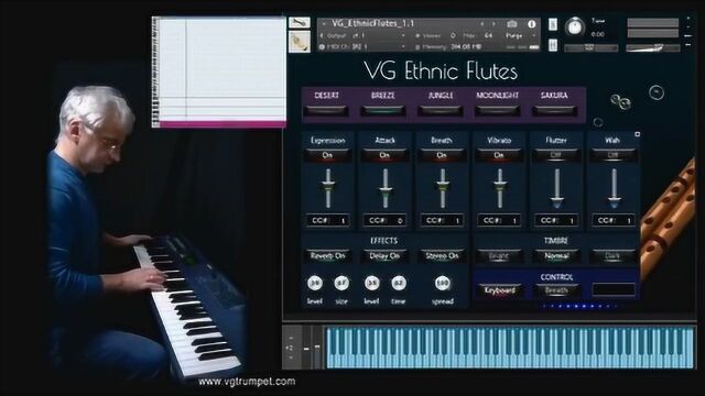  VG Ethnic Flutes sample library for NI Kontakt, vst plugin, woodwind brass.