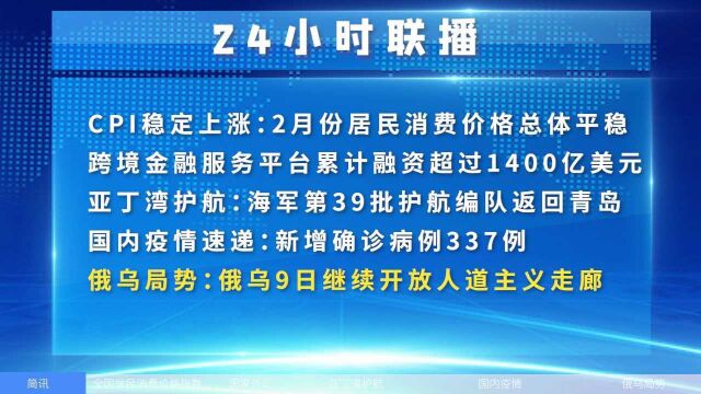 跨境金融服务平台累计融资超过1400亿美元,俄乌9日继续开放人道主义走廊!