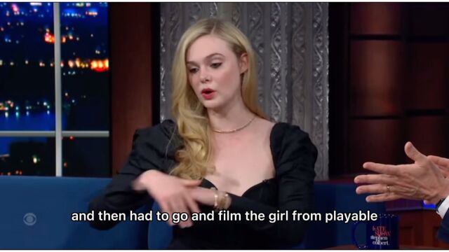 英语脱口秀the late show:艾丽ⷨŒƒ宁 (Elle Fanning)