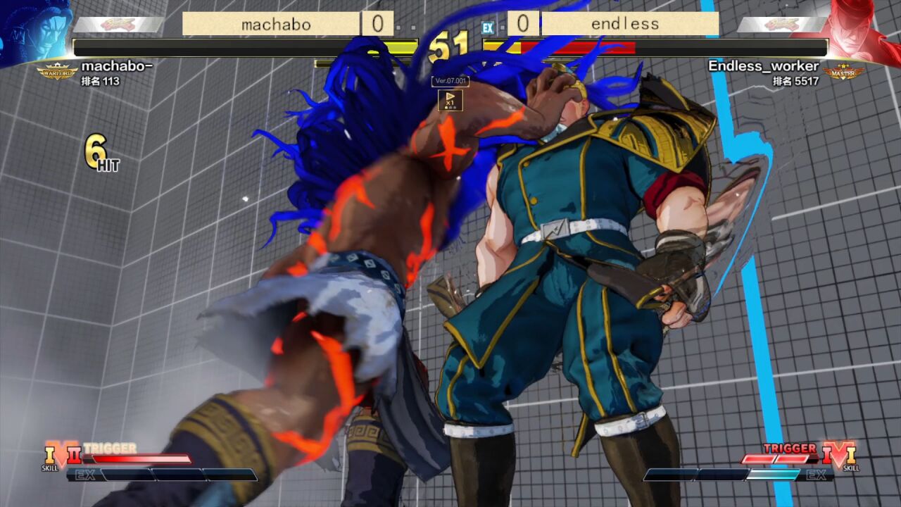 街霸5:面对最强内卡利ed新增招式还挺好用!