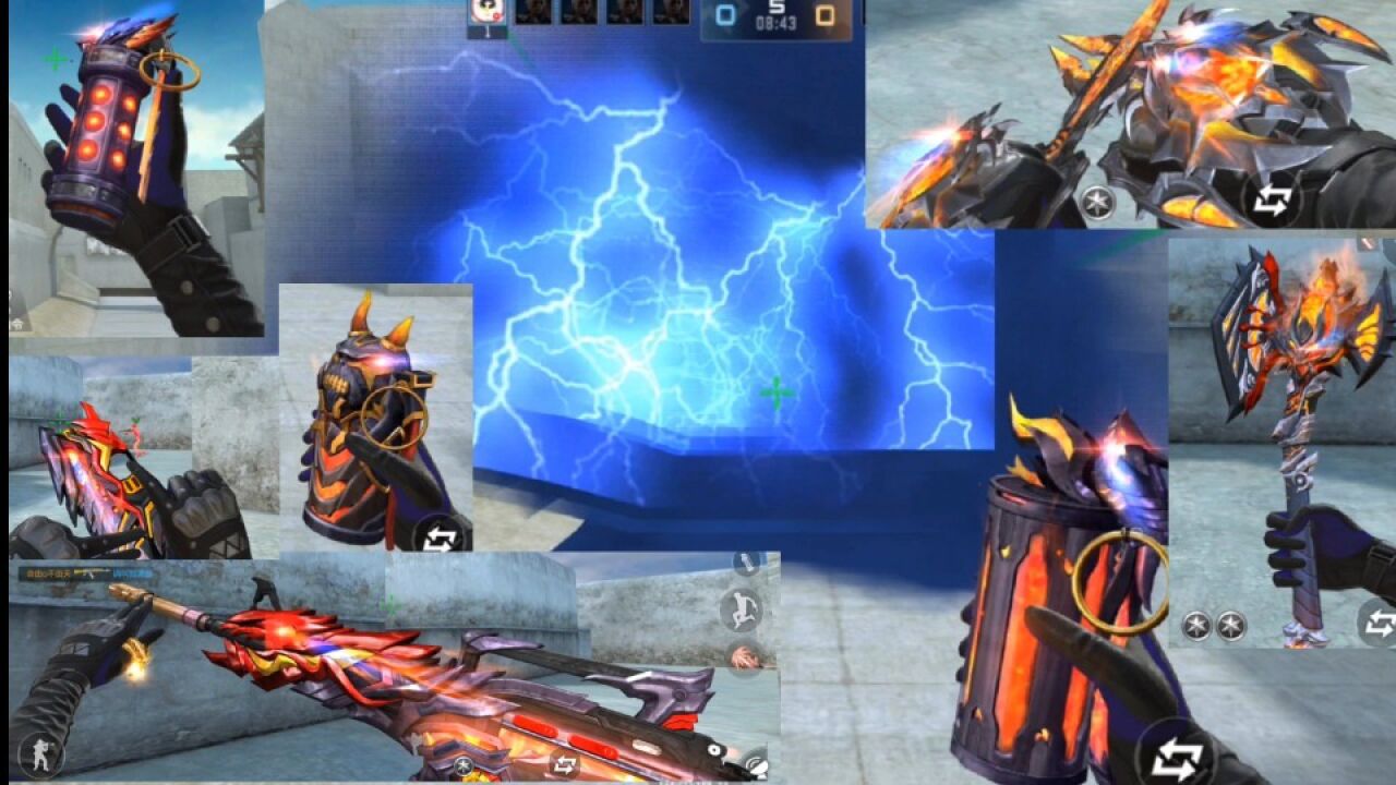 cf手游堕天神大套装,这充满闪电的烟雾弹一看就不简单