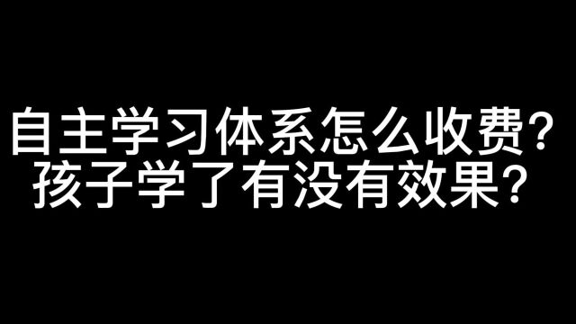 自主学习体系学习效果