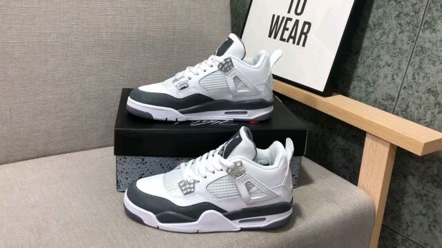 air jordan aj4 retro 白绿 运动鞋