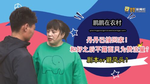 鹏鹏已接丹丹回家!和好之后不露面?为直播带货引流量都是剧本?