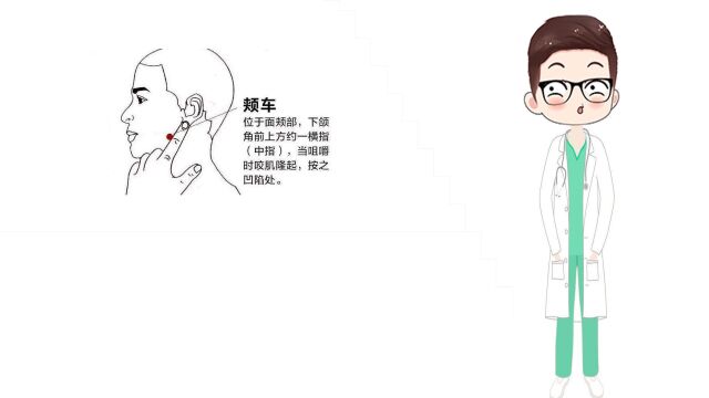 牙痛找合谷穴、下关穴、颊车穴