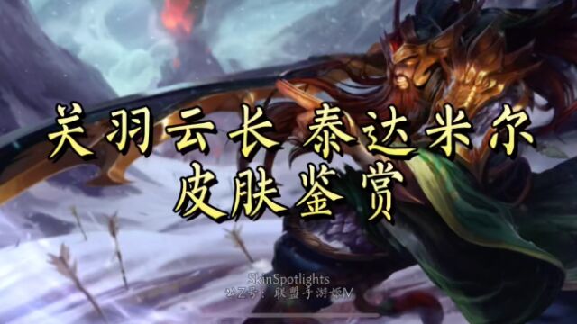 限定皮肤返场!关羽云长泰达米尔皮肤鉴赏!1080p