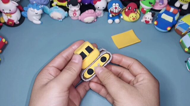 手工黏土系列:小铲车粘土教程