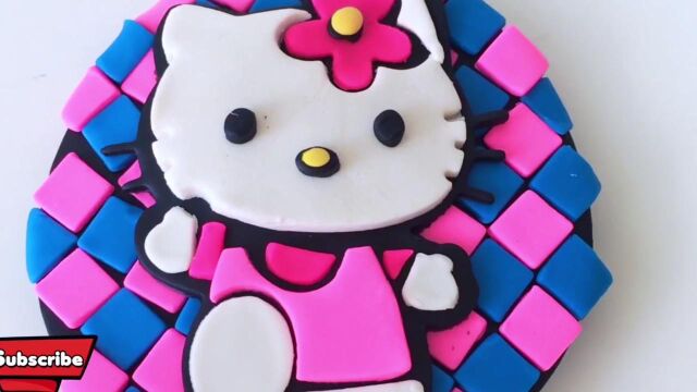 手工橡皮泥系列:diy儿童益智橡皮泥kitty猫惊喜玩具