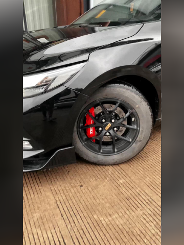 14代日产轩逸16寸轮毂升级前轮改装tei刹车套件,p40ns双向四活塞卡钳