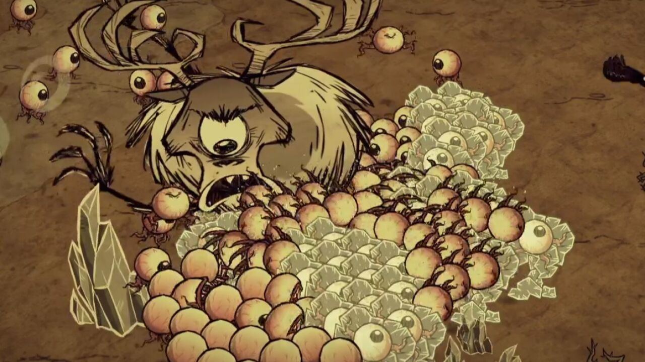 饥荒联机300可以窥视者大战独眼巨鹿