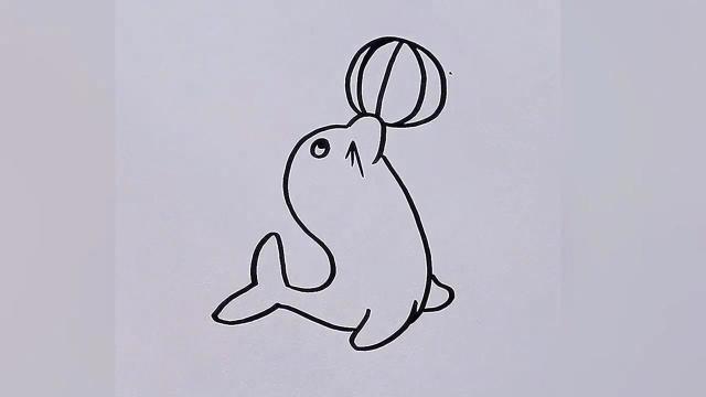 小海豹简笔画