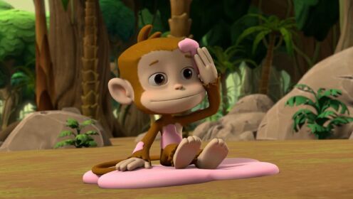 汪汪队唱儿歌:小猴子调皮捣蛋吹泡泡,毛毛发动消防车紧急救援