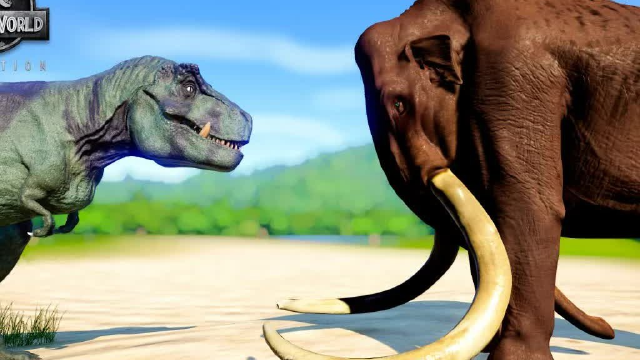 侏罗纪世界109【霸王龙vs猛犸象】