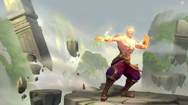 动作打击感双一流手游神拳李青皮肤曝光二段q倒立动作保留