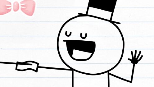 趣味铅笔人动画系列:阿呆的日常,帽子先生阿呆