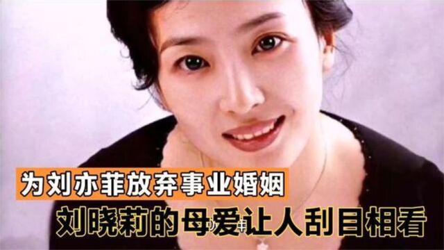 16年后再看刘晓莉,为刘亦菲放弃婚姻事业,她的母爱让人刮目相看