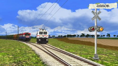 3D铁路动画系列：轨道上的蒸汽火车