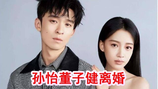 孙怡与董子健宣布离婚!两人至今未办婚礼,将共同抚养5岁女儿