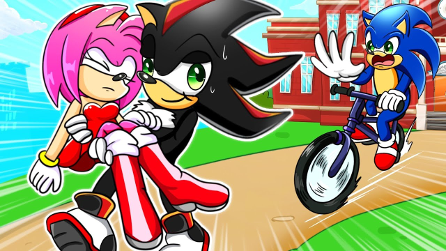 索尼克动画:恶魔之影绑架了艾米,索尼克解救了艾米!