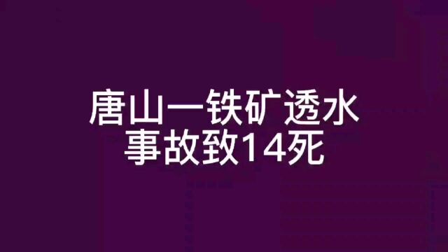 就在这一段时间,唐山某处铁矿发生事故14死.