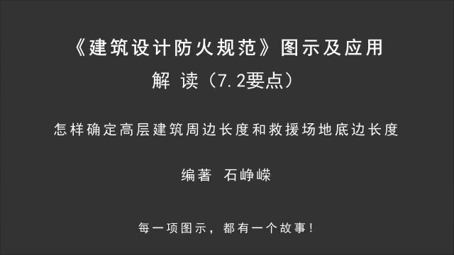 解读7.2(要点9):怎样确定高层建筑周边长度和救援场地底边长度!《建筑设计防火规范图示及应用》