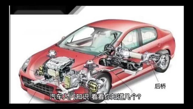 汽车入门知识,看看你知道几个?