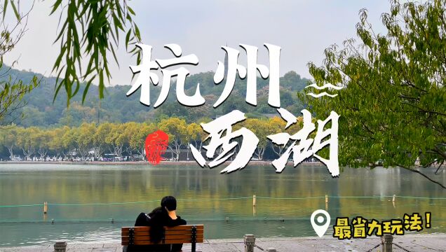 杭州西湖最省力的玩法,全程一小时,票价40元,尽览西湖美景