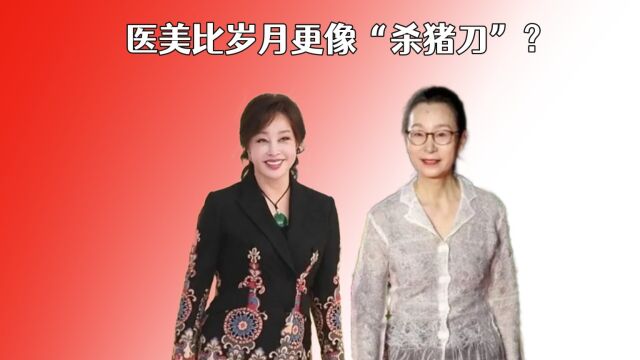 医美比岁月更像“杀猪刀”?刘晓庆“冻龄神颜”,奚美娟坦然接受衰老