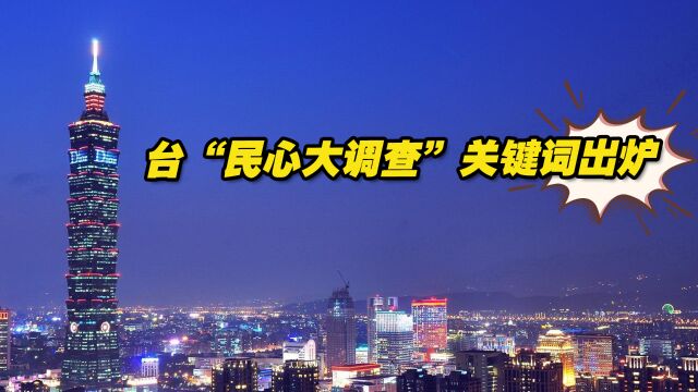 台“民心大调查”关键词:民进党下台,不愿上战场,经济前景悲观