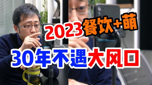 2023是餐饮加盟,30年不遇大风口