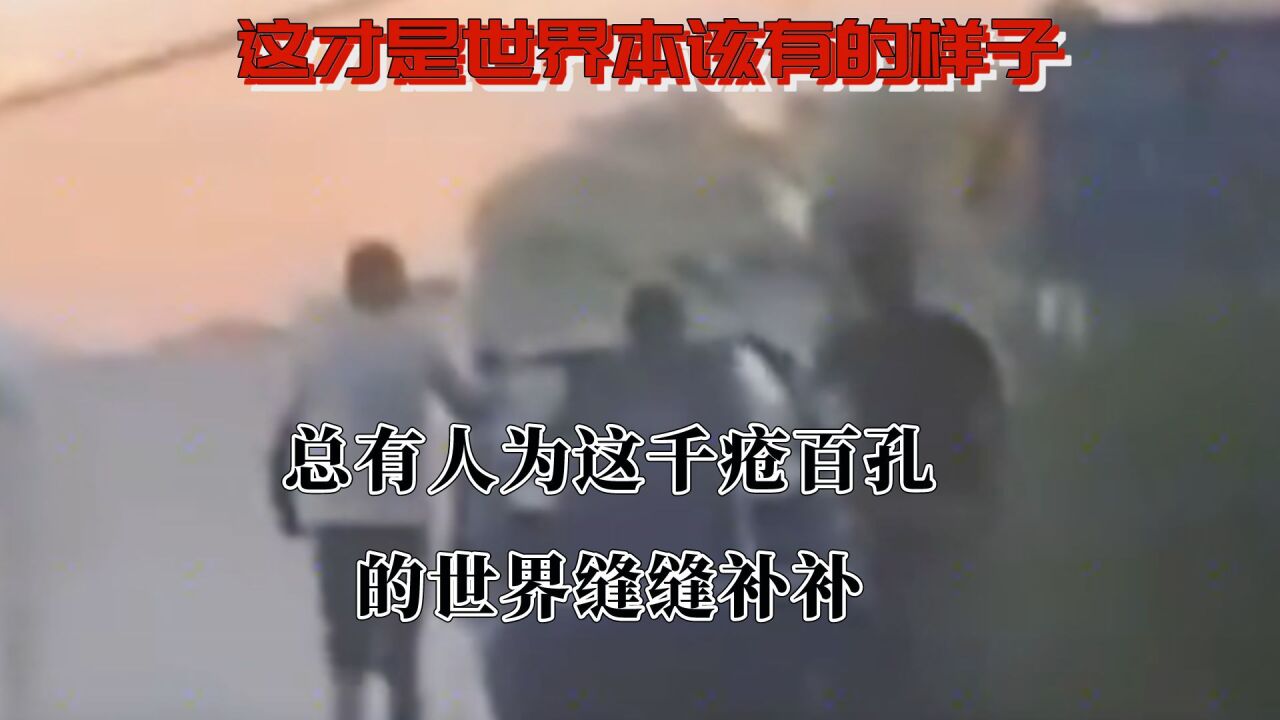 这才是世界本该有的样子吧,总有人为这千疮百孔的世界缝缝补补