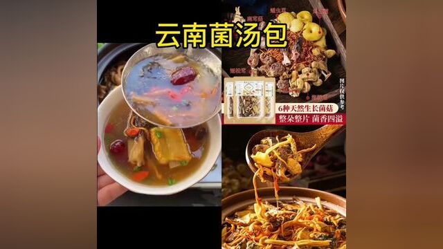 #菌汤包 【春节不打烊】云南菌汤包菌菇汤料煲汤原料烘干滋补汤料过年礼包#菌菇汤料 #汤料 #汤料包