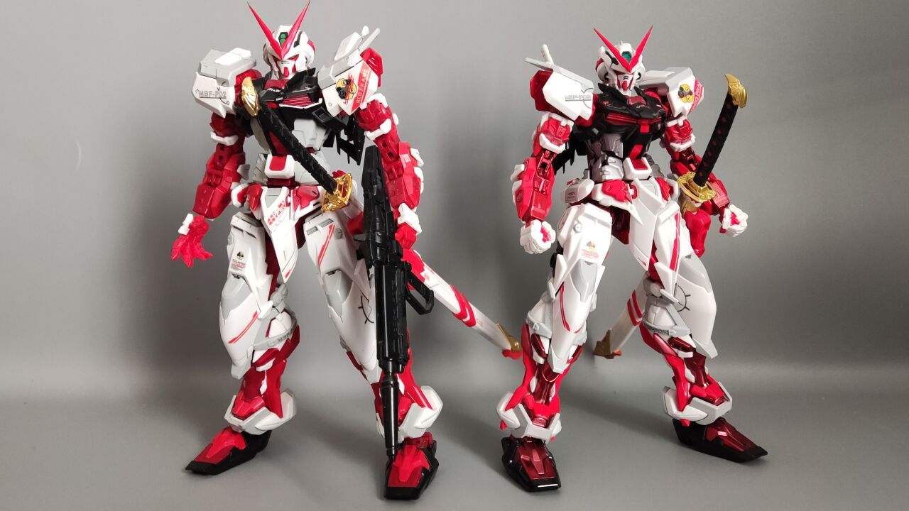 一百块的大班88系列红异端对比一千块万代mb红异端1.0!