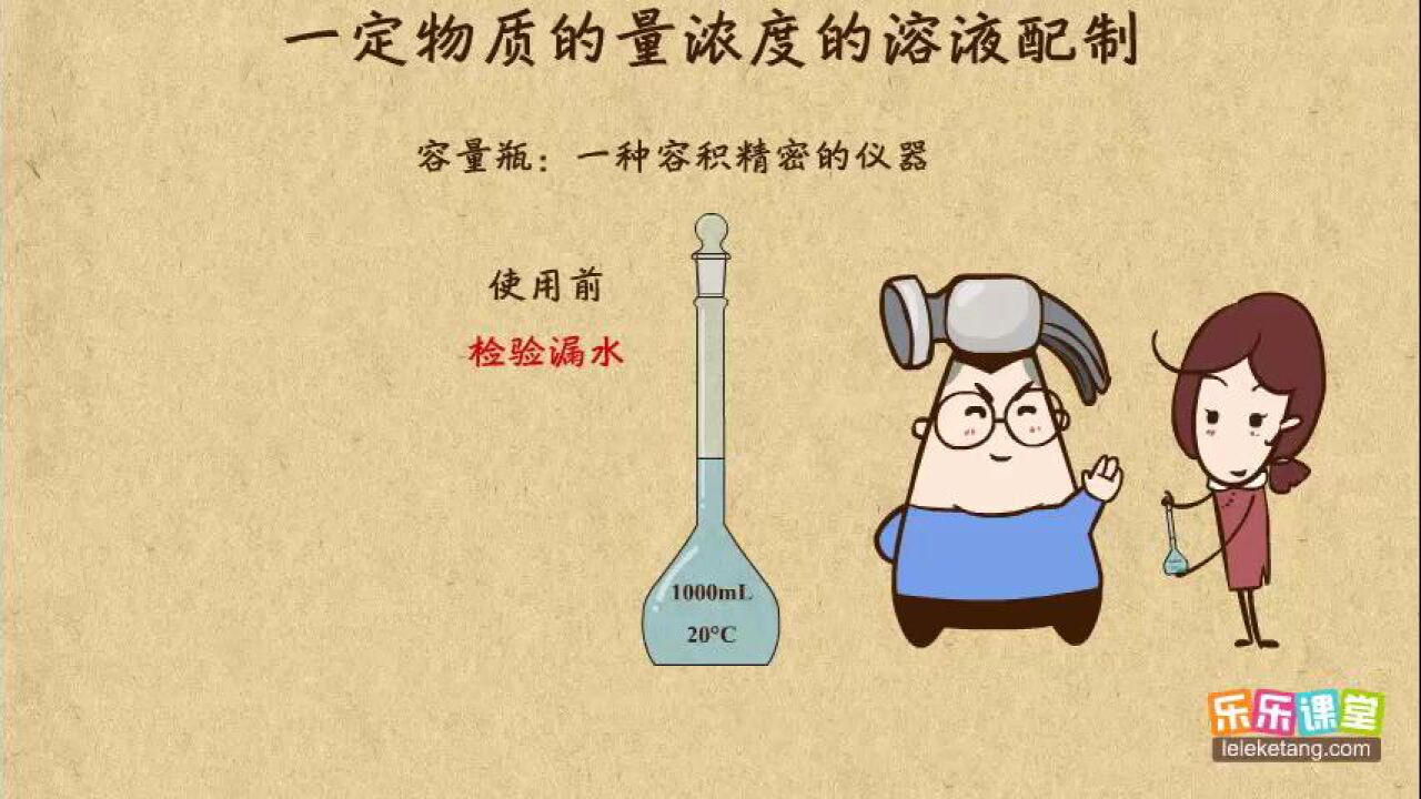 1.1.2化学计量在实验中的使用_19一定物质的量浓度的溶液配制_高清1080P在线观看平台_腾讯视频