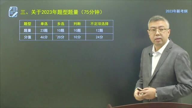 2023年经济法基础前言四大问题之三:2023年题型题量及难度分析,盛戈主讲.#经济法基础 #盛戈会计