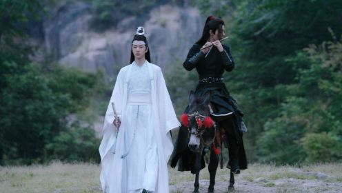 《陈情令》名场面赏析，魏无羡骑驴问曲，忘羡到底是不是无羁？