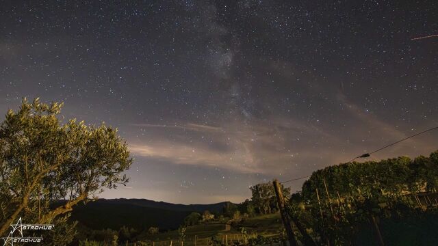 看!夜空中的繁星,很漂亮的